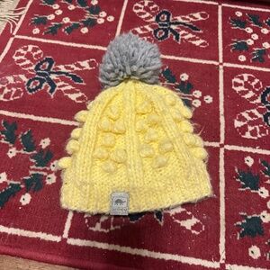 TURTLE FUR kids beanie with pom Pom